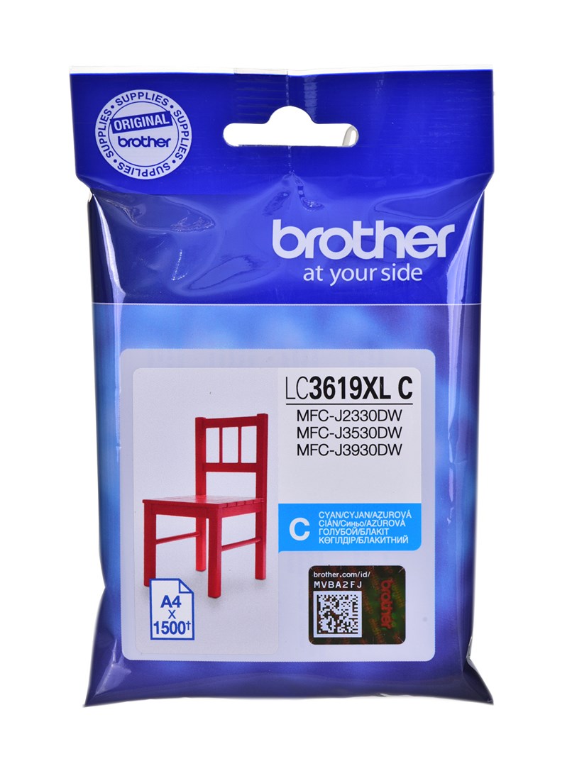 Ngjyrë për printer Brother LC-3619XLC, 1550 faqe, cian