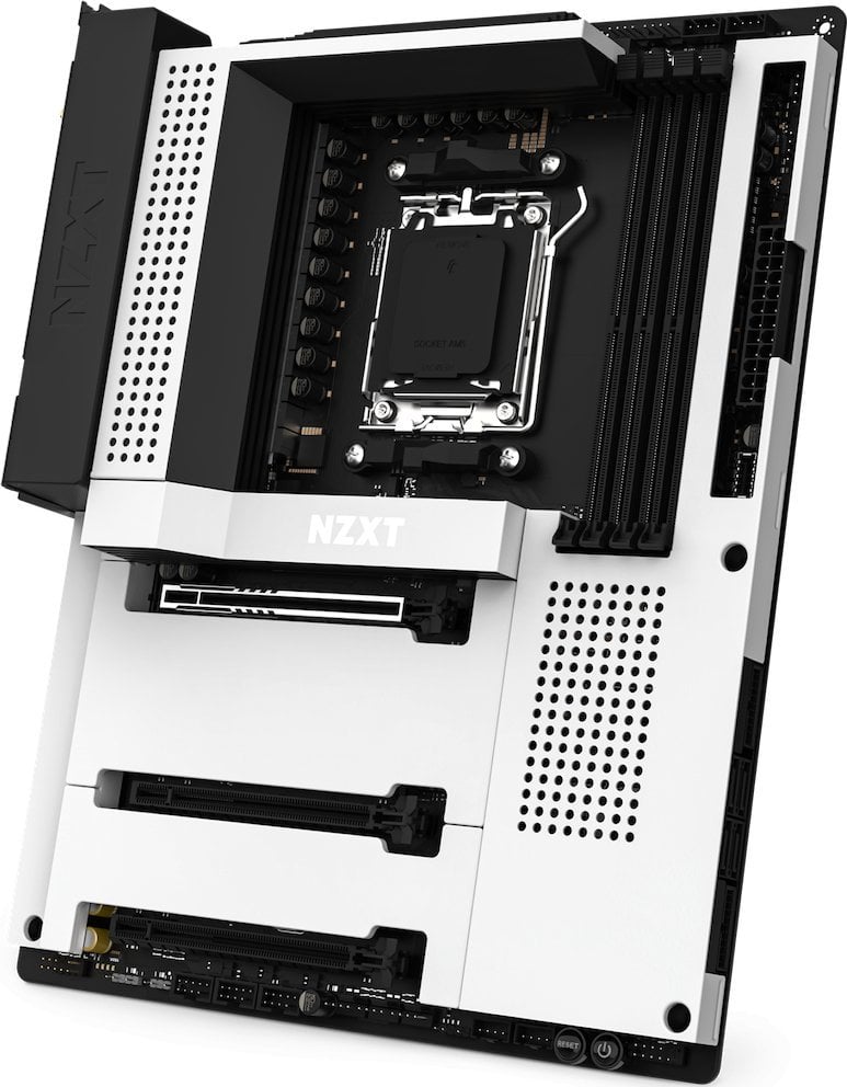 Pllakë amë Nzxt N7 B650E MATT, e bardhë