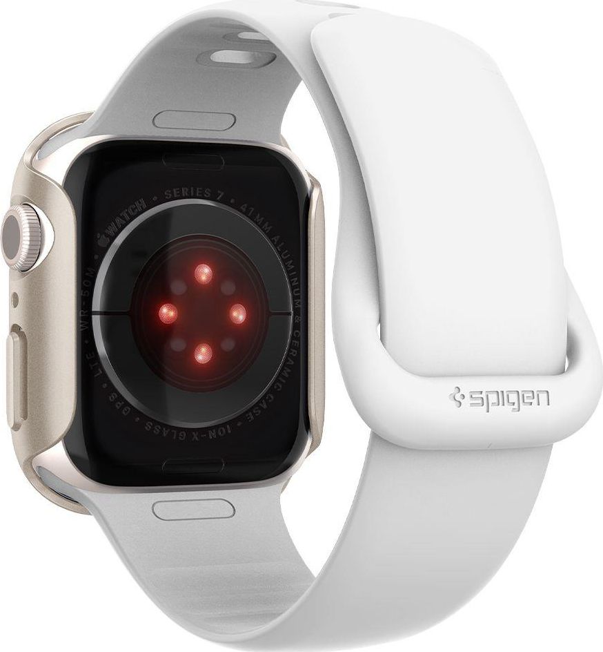 Mbulesë Spigen Thin Fit për Apple Watch Series 7 41mm, polikarbonat, Starlight 3