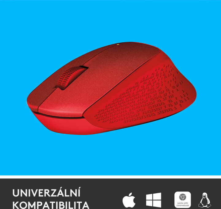 Maus pa kabllo Logitech M330, i kuq