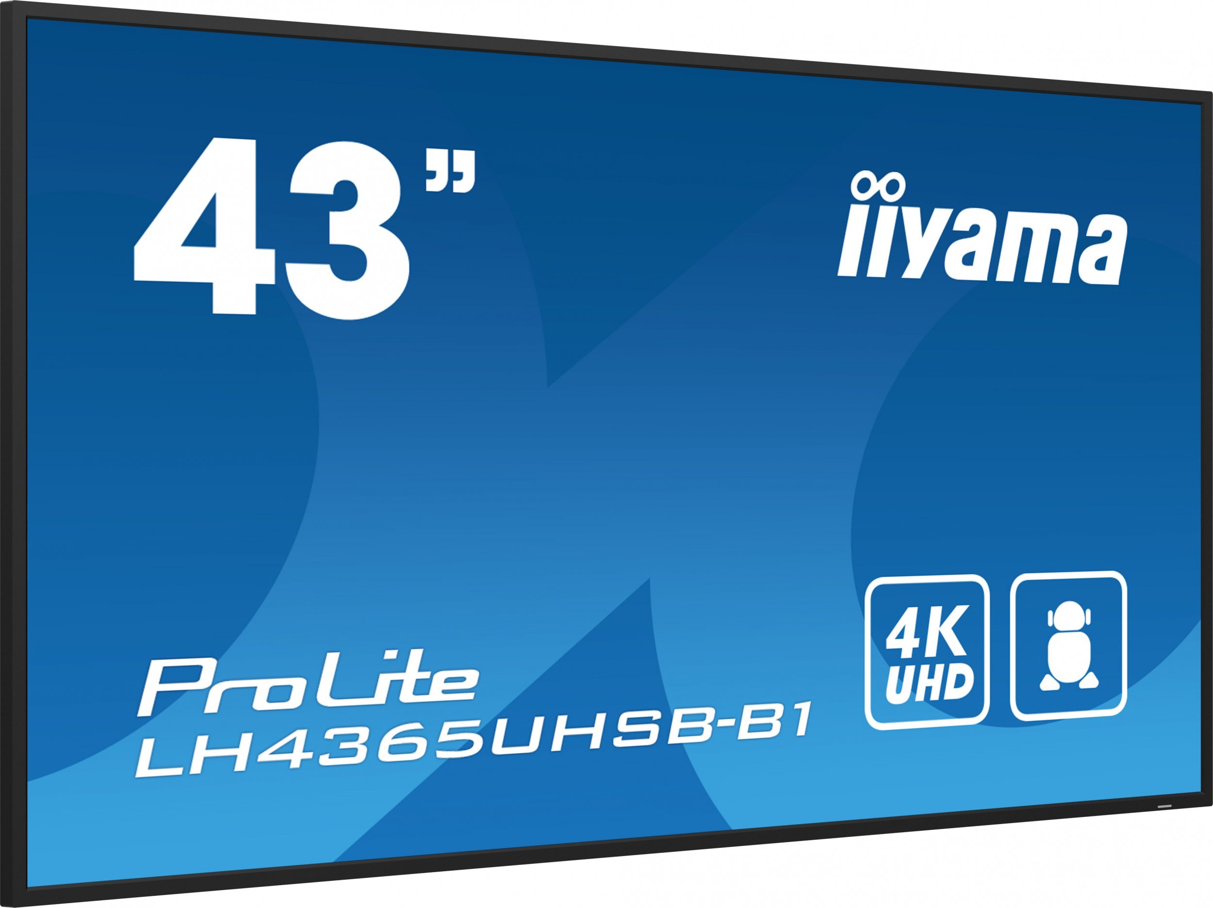 Ekran profesional Iiyama LH4365UHSB-B1, 43", 4K Ultra HD, 800 cd/m², i zi