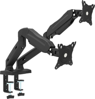 Mbështetse për tavolinë Omega për 2 monitorë 13 "- 27" (OUPC24D), e zezë