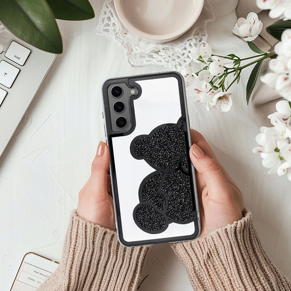 Futera Teddy Bear për Samsung Galaxy A35 5G, TPU PU, e zezë