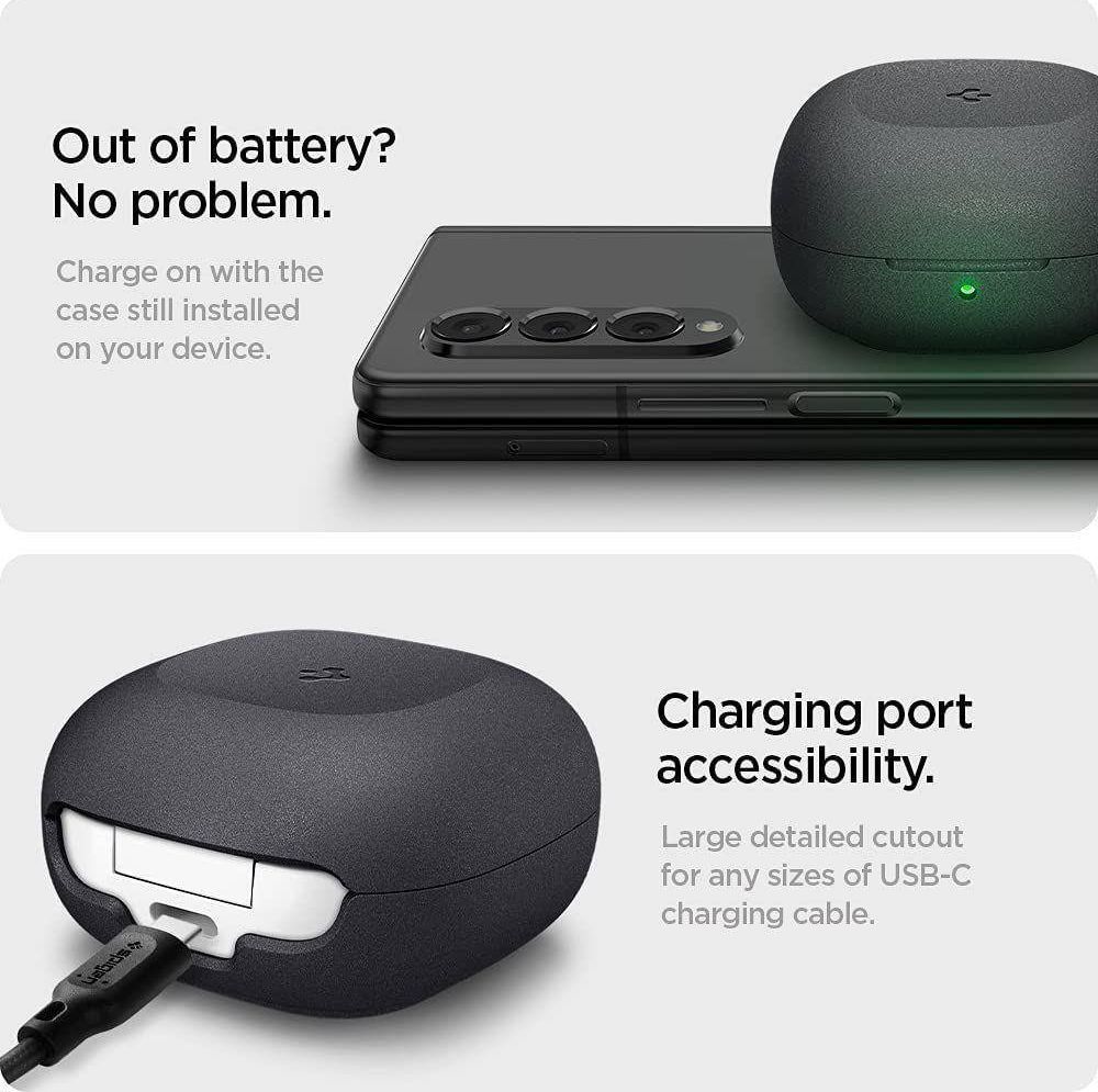 Mbrojtëse Spigen Geo Fit për Samsung Galaxy Buds 2 / Live / Pro, e zezë