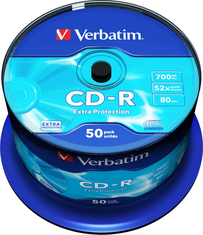 Set i CD-R Verbatim 43351, 700MB, 52x, 50 copë
