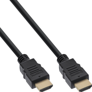 Kabllo HDMI InLine High Speed me Ethernet, 2.5m, e zezë