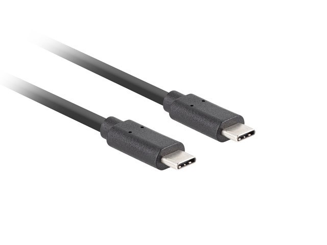 Kabllo Lanberg, USB Type-C / USB Type-C, 0.5 m, e zezë