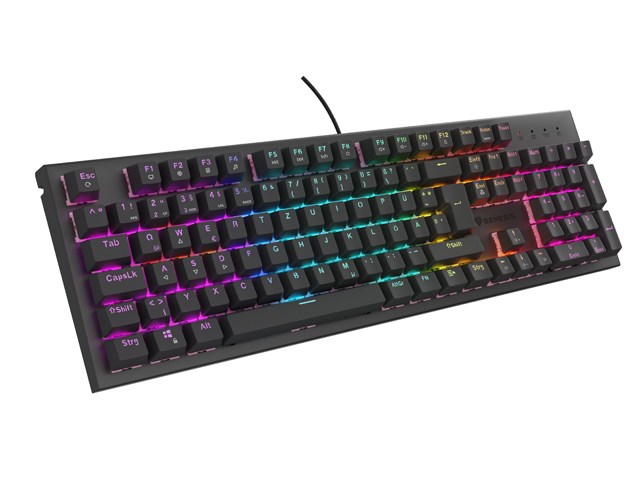 Tastierë GENESIS Thor 303, QWERTZ, RGB, e zezë