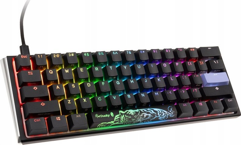 Tastierë mekanike Ducky One 3 Mini, RGB, Cherry MX Red, e zezë