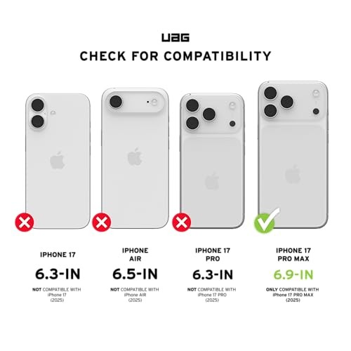 Mbulesë mbrojtëse URBAN ARMOR GEAR UAG Metropolis LT për iPhone 17 Pro Max, kompatibile me MagSafe, Kevlar, e zezë