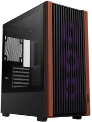 Kuti kompjuteri 1stCOOL MiddleTower G6 Noble, USB 3.2, USB C, panel anësor, dekor druri