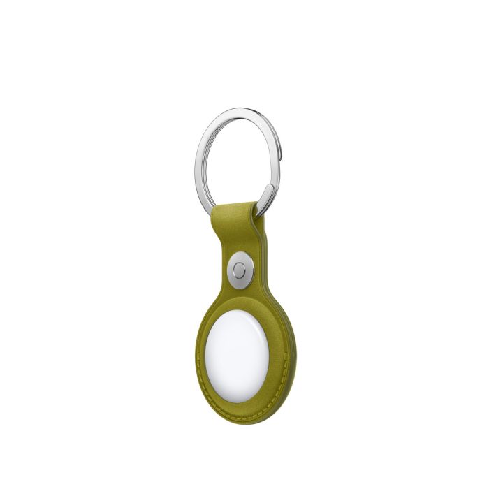 Apple AirTag FineWoven Key Ring, Chartreuse