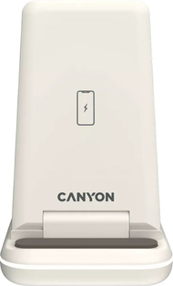 Stacion karikimi wireless Canyon WS 304 Cosmic Latte, 3 në 1, karikim i shpejtë, bezhë