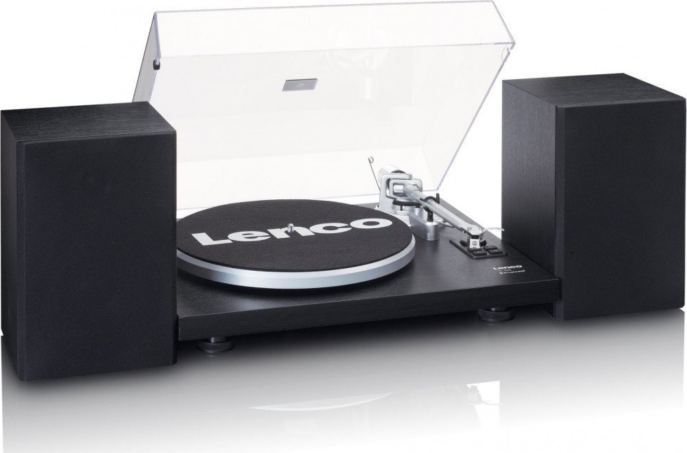 Gramafon Lenco LS-500, set me bokse, Bluetooth, 60W, i zi