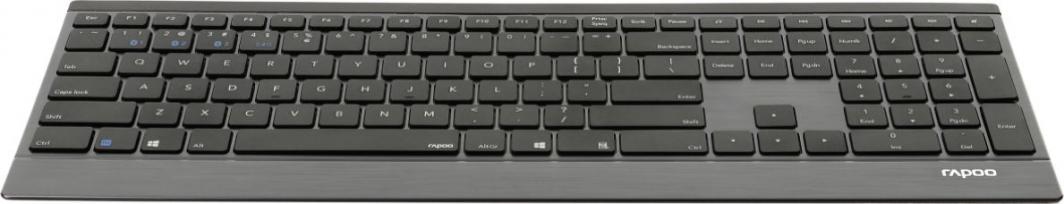 Tastierë Rapoo E9500M, wireless, US, e zezë