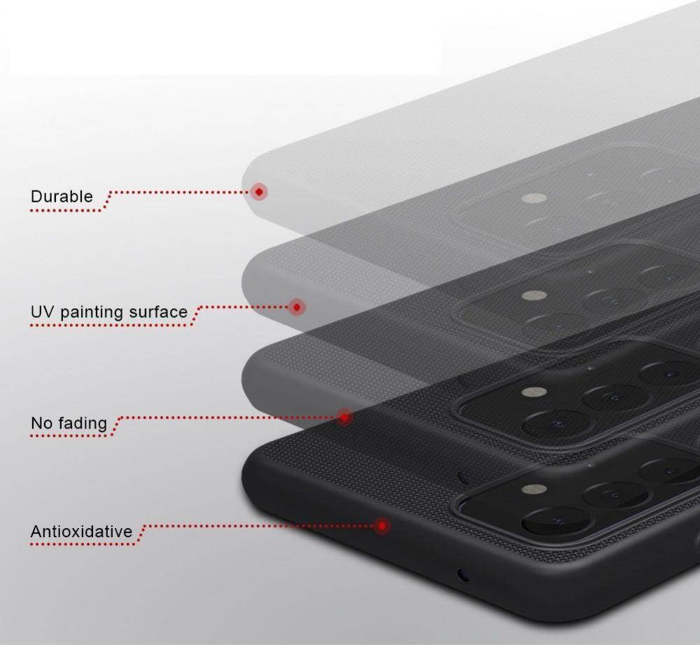 Mbështjellëse Etui Nillkin Frosted për Samsung Galaxy A72 5G / 4G, universale, e zezë