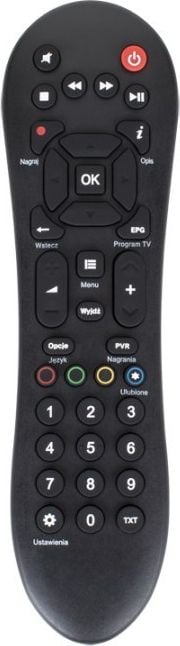 Telekomandë Pilot RTV LP PIL0353 për EVOBOX PVR, zëvendësuese, e zezë