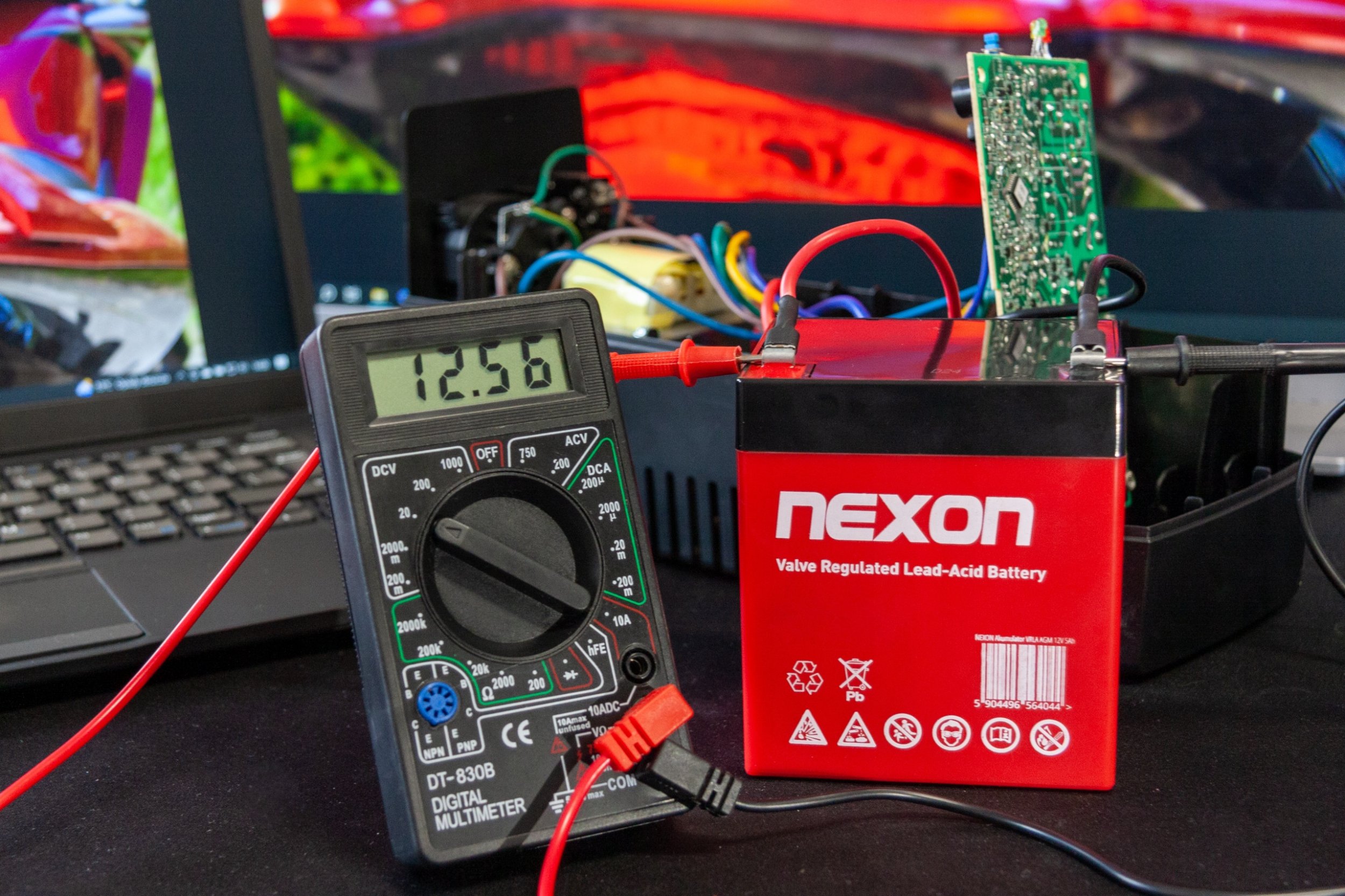 Bateri xhel Nexon 12V 10Ah, pa mirëmbajtje, gri