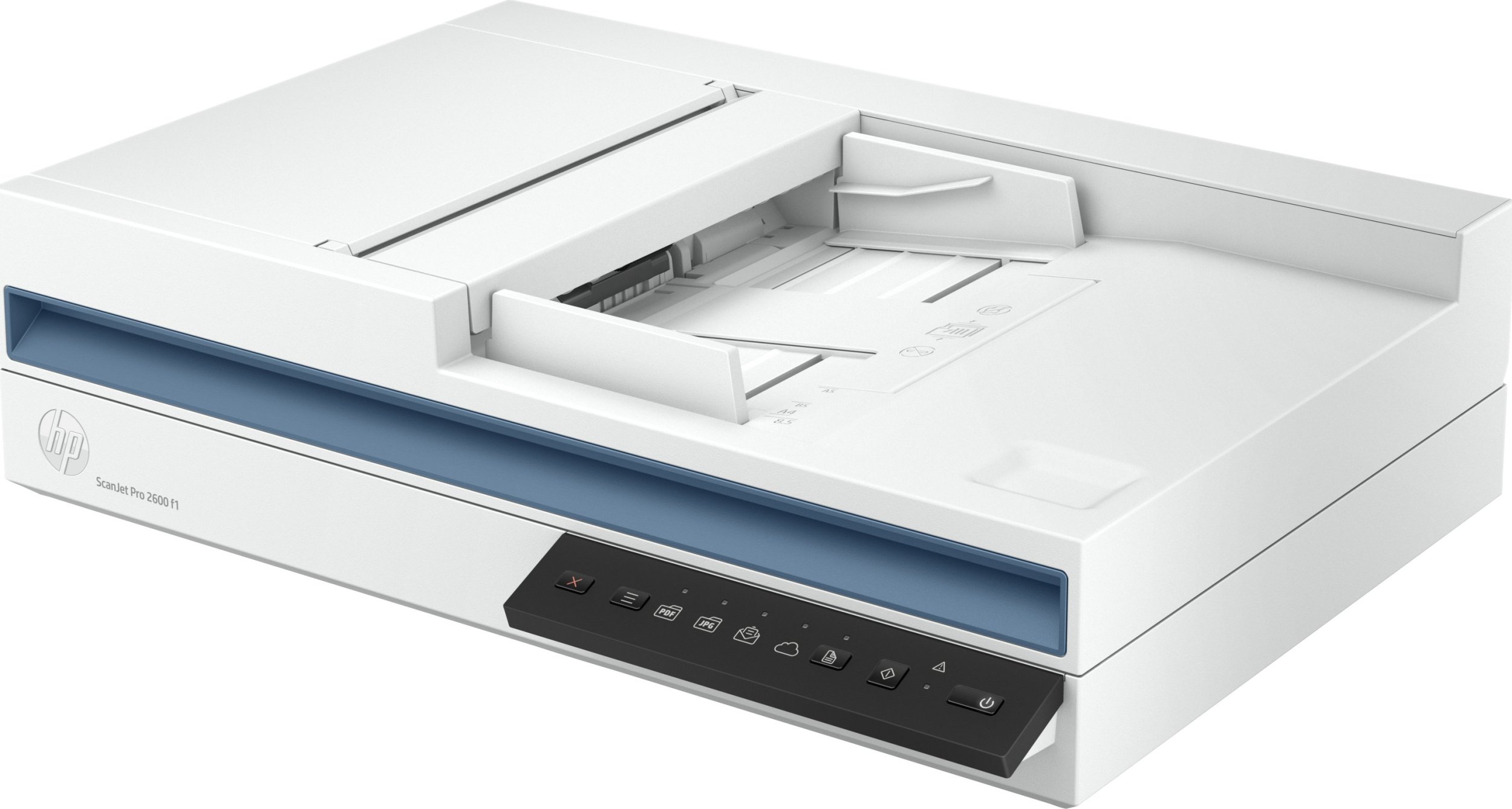 Skaner HP ScanJet Pro 2600 F1, flatbed dhe ADF, 600 x 600 DPI, A4, i bardhë