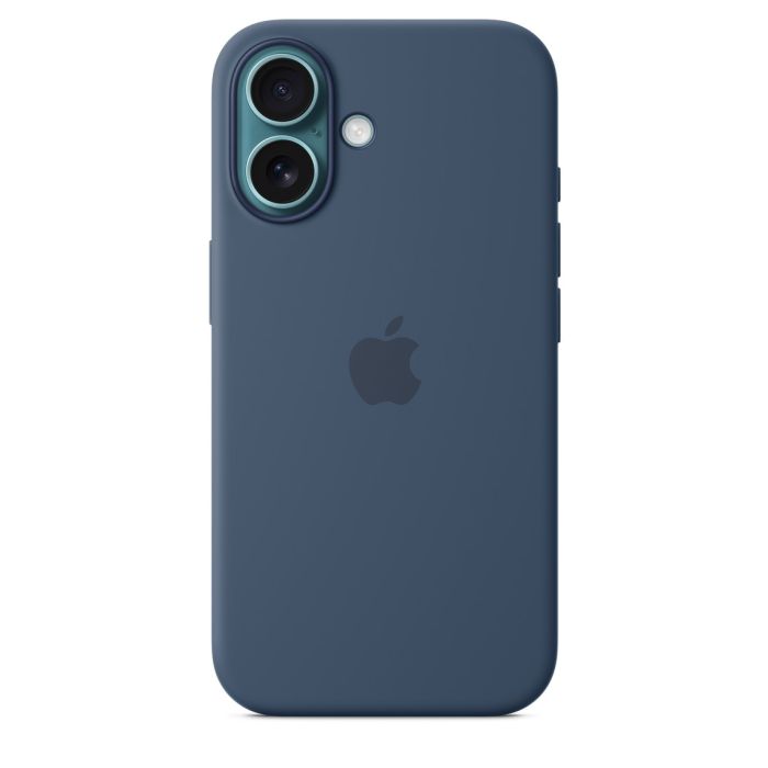 Apple iPhone 16 Silicone Case with MagSafe, Denim 3