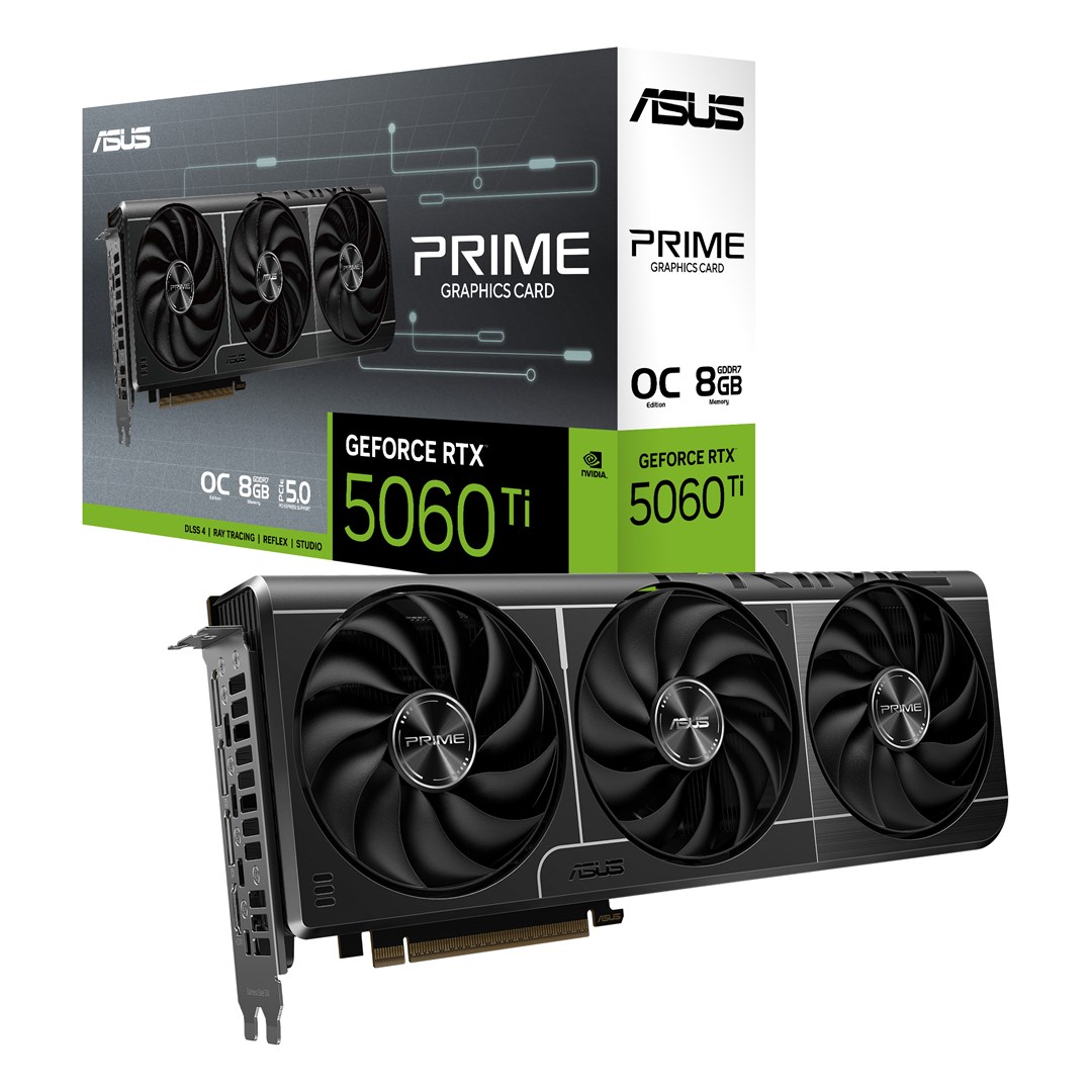Kartelë grafike ASUS Prime GeForce RTX 5060 Ti, 8 GB