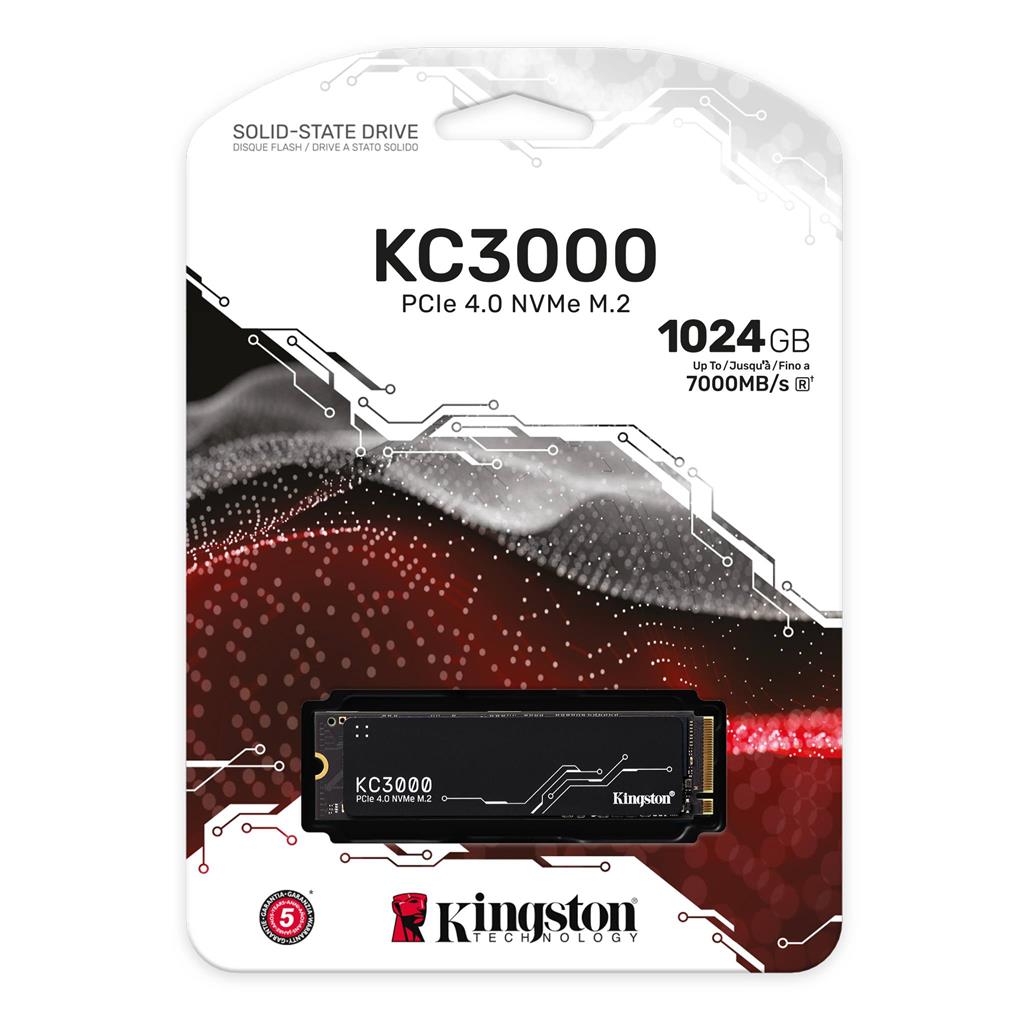 SSD i brendshëm Kingston KC3000, 1TB, M.2 2280 PCIe 4.0 NVMe