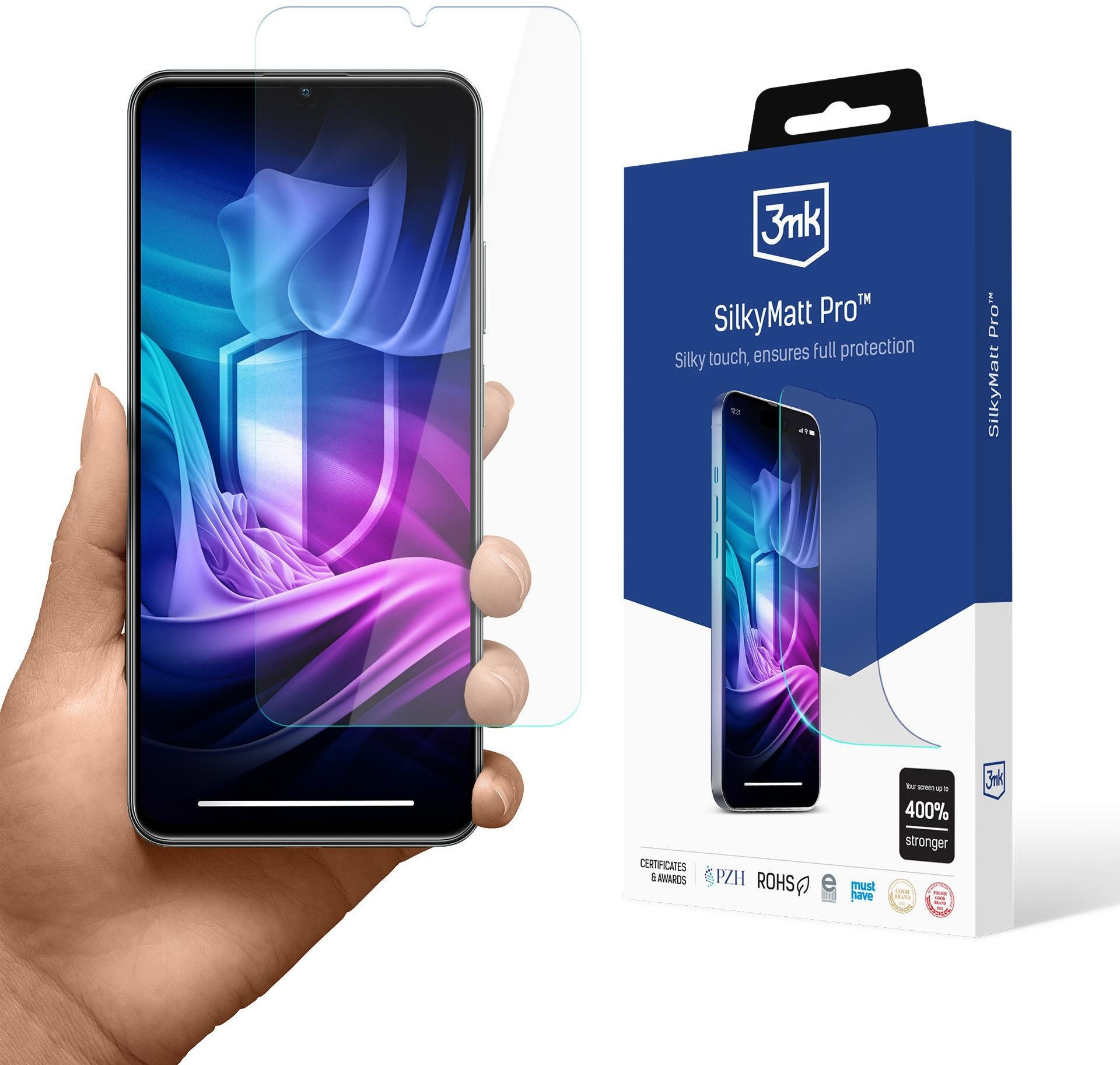 Folie mbrojtëse ekrani 3mk Silky Matt Pro për Realme C61, mat, transparente