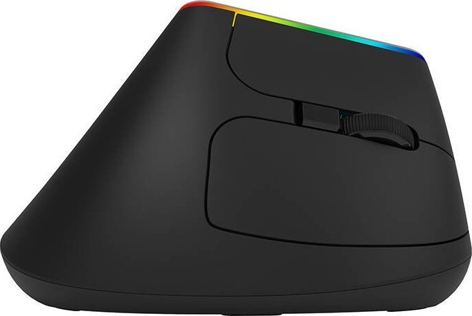Maus vertikal Delux M618C, wireless 2.4G, 1600DPI, RGB, i zi