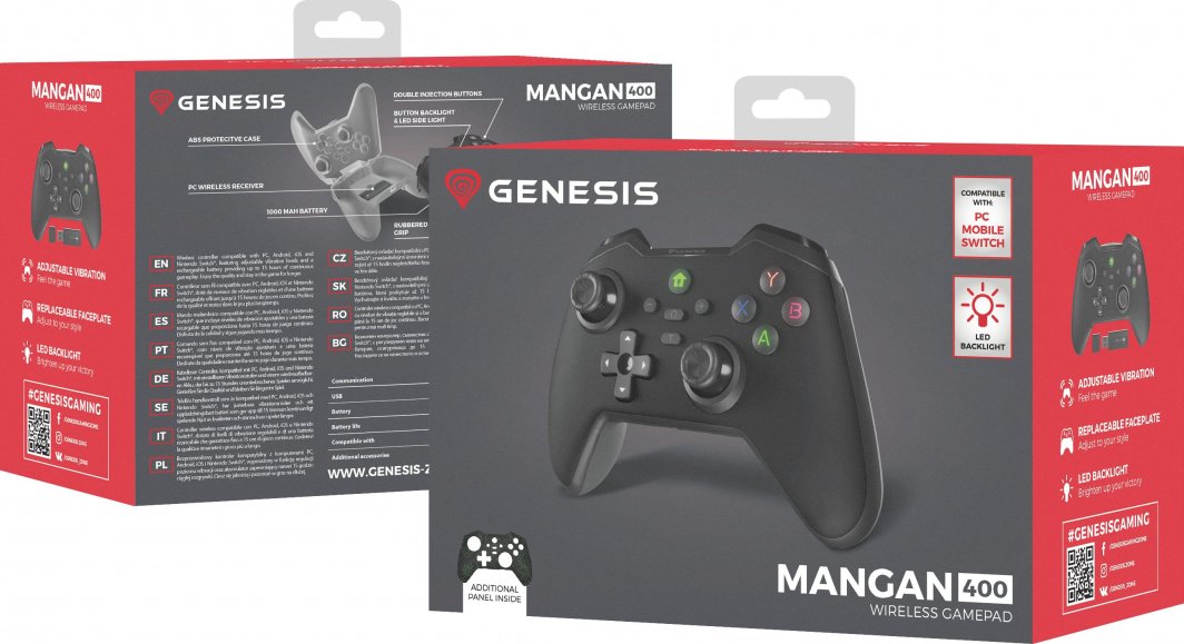 Kontroller Genesis Mangan 400, wireless, i zi