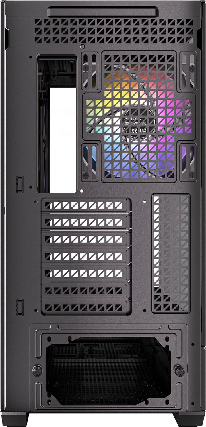Kuti kompjuteri Antec C7 ARGB, MIDI Tower, panoramike 270°, e zezë