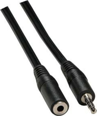 Kabllo audio Neutralle, jack 3.5mm mashkull në 3.5mm femër, 3m, e zezë