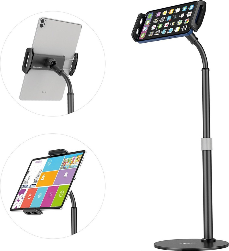 Stendë tavoline Wozinsky WTHBK4 për telefon dhe tablet, 4.7" 11", e zezë