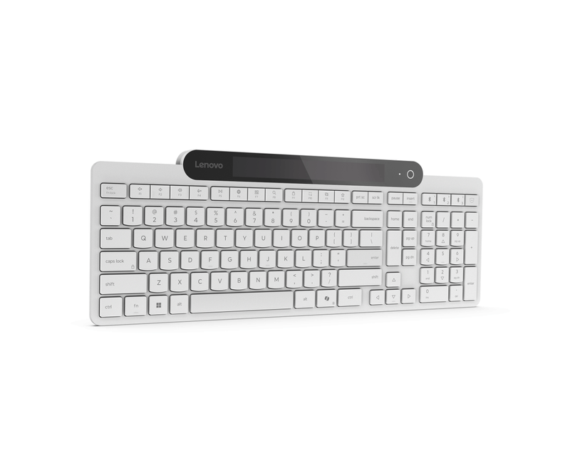 Tastierë Lenovo 800 Self-Charging, Bluetooth, pa tela, e bardhë