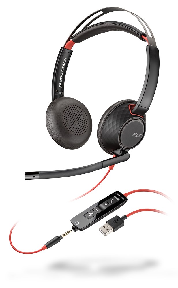 Kufje Plantronics Blackwire C5220, të zeza