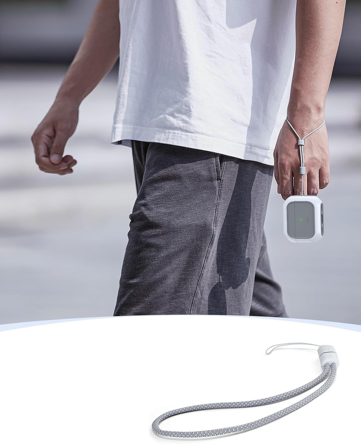 Mbrojtëse ESR Orbit Hybrid HaloLock për Apple AirPods Pro 3, me MagSafe, e bardhë