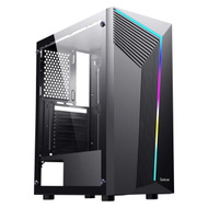 Kuti kompjuteri Spacer Warrior, ATX Mid Tower, 7 slote zgjerimi, e zezë