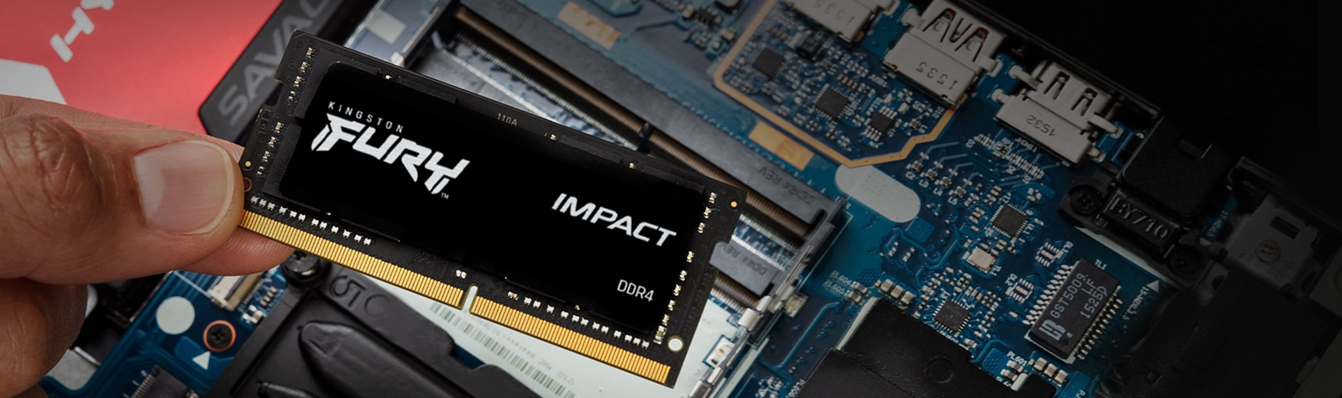 Memorie RAM Kingston FURY Impact, 32GB, DDR4, 3200 MHz, e zezë