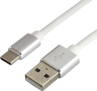 Kabllo USB EverActive CBS-1CW, USB-A në USB-C, 1 m, e bardhë