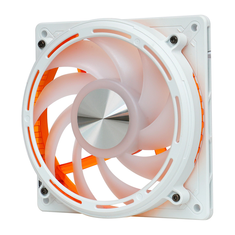 Ventilator kase PC Darkflash DE8, 120mm, ARGB, i bardhë