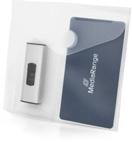 Kuti për USB MediaRange, 2 ndarje, 10 copë, transparente