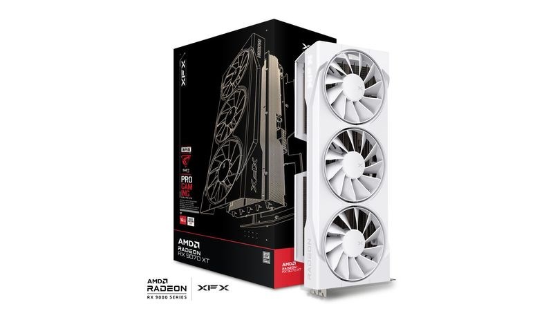 Kartelë grafike XFX Swift RX 9070 White 3-FAN GAM E 16G