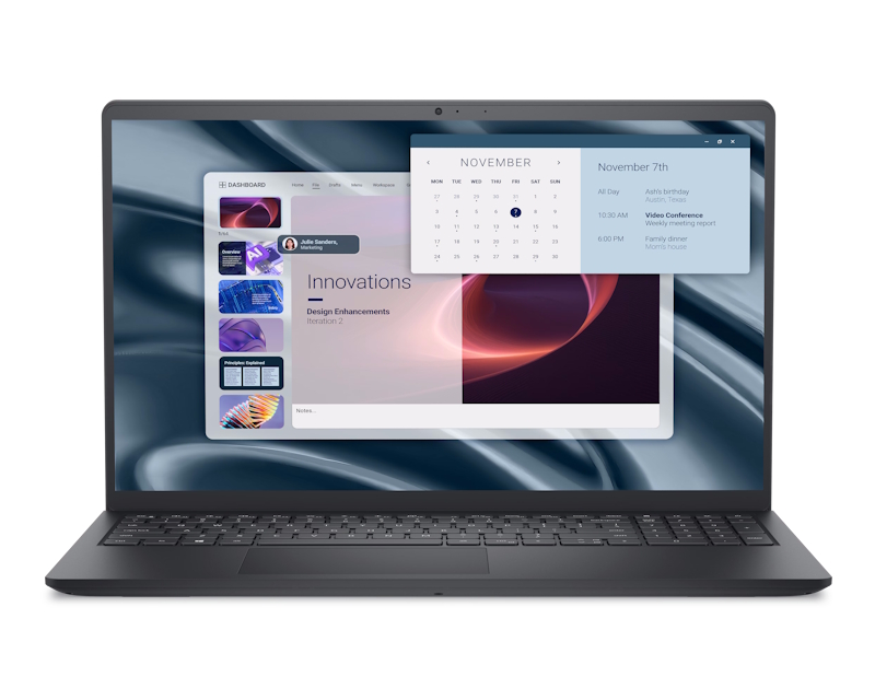 Dell Pro 15 Essential PV15255 15.6” FHD 120Hz, Ryzen 5 7520U, 8GB RAM, 512GB SSD, Radeon 610M, Carbon Black