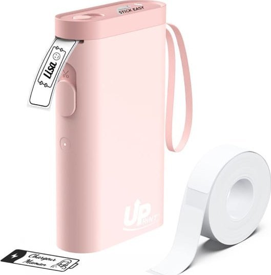 Printer etiketash UPrint Easy UP21, Bluetooth, bateri rikarikueshme, rozë