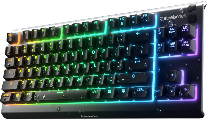 Tastierë SteelSeries Apex 3 TKL, US, e zezë