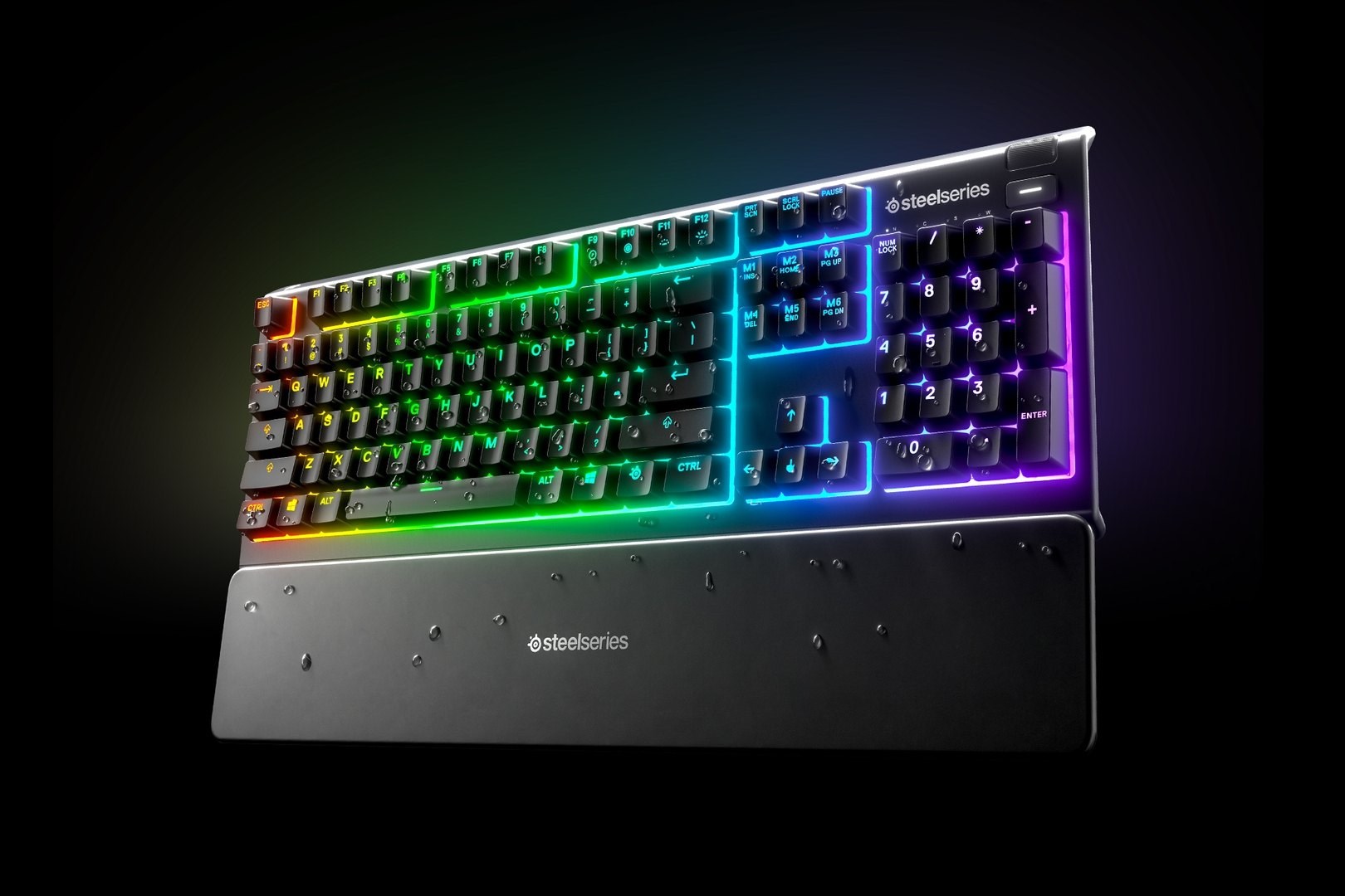 Tastierë lojërash SteelSeries Apex 3, US, RGB, e zezë