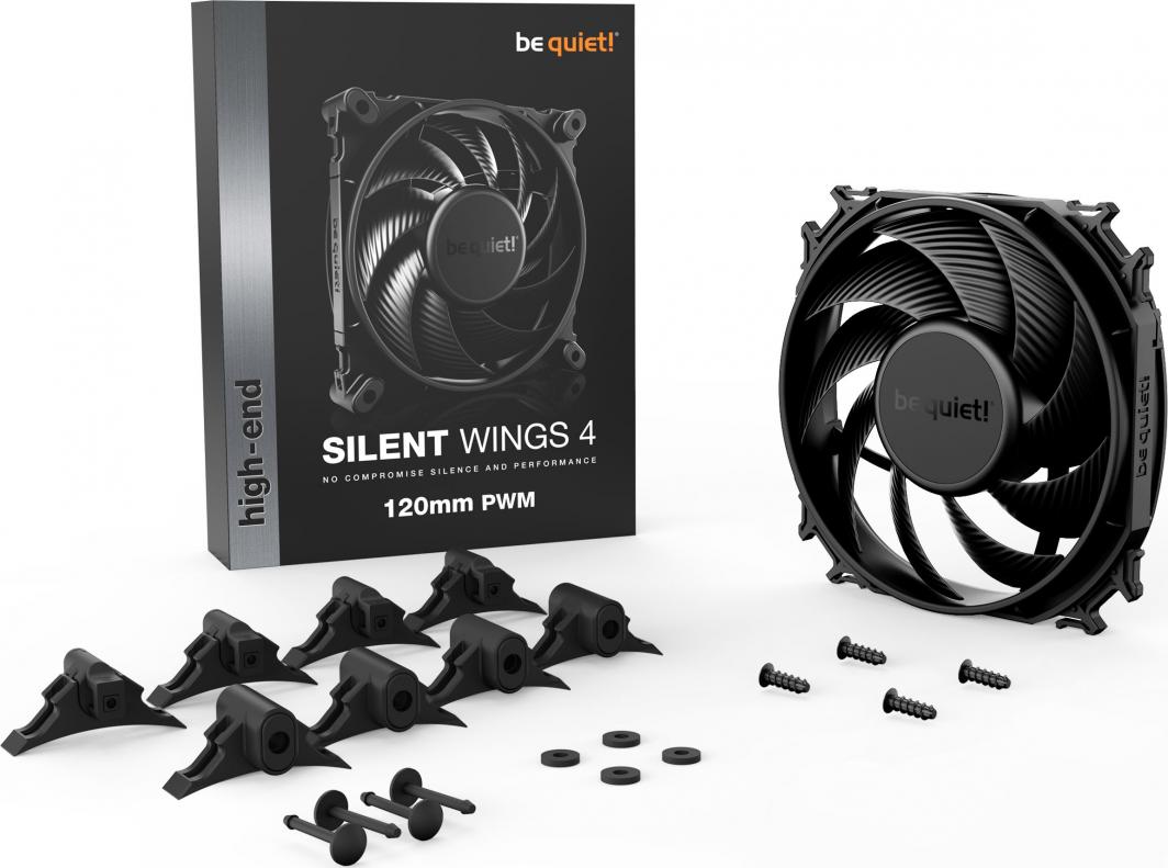 Ftohës be quiet! Silent Wings 4 PWM, 120 mm, i zi
