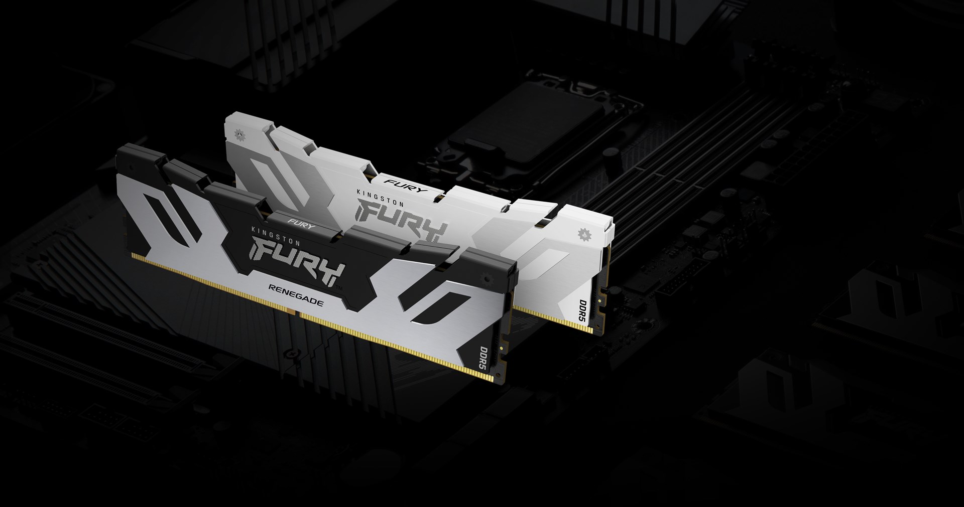 Memorie KINGSTON FURY Renegade DDR5, 48GB, 6400MHz, CL32, e argjendtë/e zezë