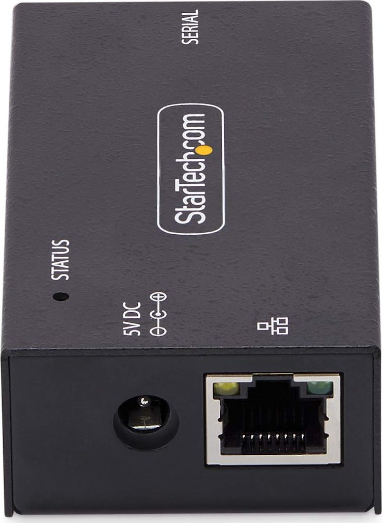 Adapter serial në Ethernet StarTech.com 1 port, RS232 DB9, RJ45 LAN, strehim metalik
