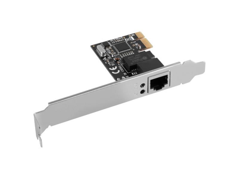 Kartë rrjeti Lanberg PCE-1GB-201, PCIe, 1Gbps, e zezë