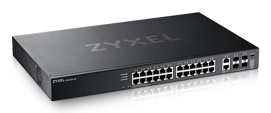 Switch i menaxhuar Zyxel XGS2220-30, 24x Gigabit, 6x 10G, i zi